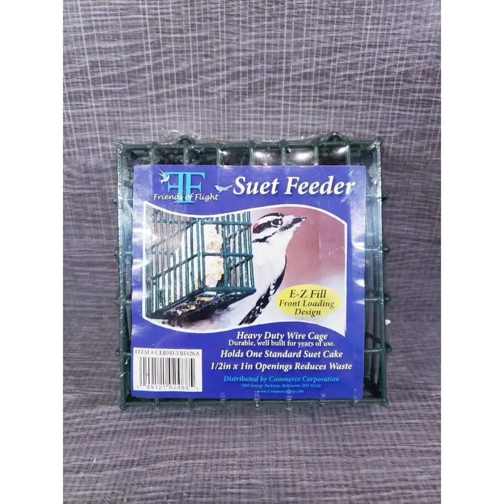 Friend Of Flight Suet Feeder Heavy Duty Wire Cage Front Loading